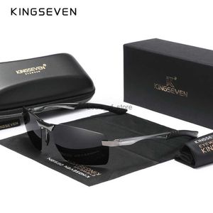 Óculos de sol kingseven 2023 novos homens polarizados óculos de sol quadro de alumínio uv400 óculos de sol masculino óculos de condução h24223