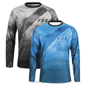 T-shirt da uomo Bat Fox Mountain Bike Jersey Offroad Dh Mtb Downhill Maglie Quick-dry Camiseta Motocross T-shirt Abbigliamento GZ3S