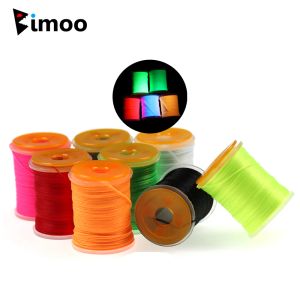 Lures Bimoo 8 Spools 200D Mix Fly Tying Thread Floss For Tying 10~2/0# Nymphs Streamers Bass Trout Fishing Lures Fly Tying Material