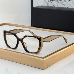 Symbole-Serie Damen-Sonnenbrillenrahmen Sommer Neuester geometrischer Rahmen traditionelle dreieckige 3D-Stereo-Bügel Minimalistischer Stil, individuelle Myopiebrille mit Etui