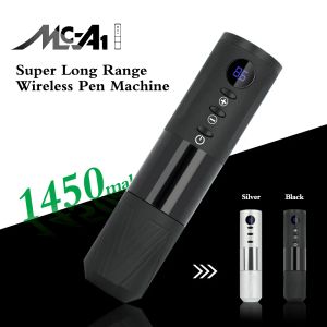 Pistole Macchina per tatuaggi wireless Penna Batteria elettrica ricaricabile Pistola per tatuaggi Macchina da 1450 mAh con motore coreless per Body Artist