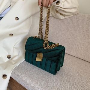 Velvet small square bag women's mini retro style shoulder bag metal chain irregular shaped buckle clutch bags square cross-body pu gSsZ