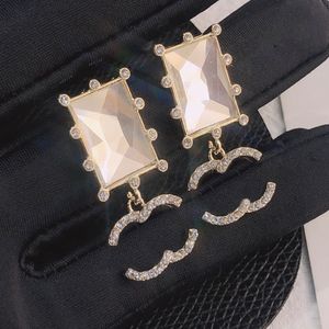 Top Verkauf Markendesigner Ohrringe Design Brief Ohrstecker Eardrop Berühmte Frauen Kristall Perlenohrring 925 Silber Edelstahl Hochzeit Geburtstag Party Schmuck Geschenke