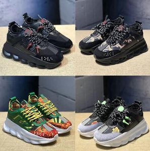 TOP Quality Italy Chain Reaction Shoes Casual shoe Sneakers Designer Platform Reflective Height Triple Black White multi-color suede Fashion Luxury Trainers