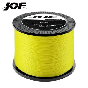 Linie JOF X4 X8 PE Pleciona linia połowowa Pesca Carp Multifilament Drut muchowy Japońska słona woda 500m 10LB88LB