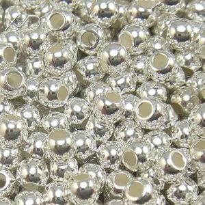 50pcs lot 925 Sterling Silver Spacers Beads Jewelry Findings Components For DIY Fashion Gift Craft W41 289r