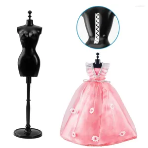 Bolsas de jóias titular de exibição de boneca vestido roupas manequim oco modelo cabide suporte rack para bonecas meninas vestido acessórios