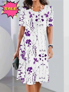 都市セクシードレスフラワープリントドレス3Dラインファッション夏の短袖の女性服