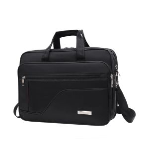 Briefcases New Business Men's Briefcase 15.6" Laptop Bag Large Capacity Handbag Fashion Male Shoulder Messenger Bag