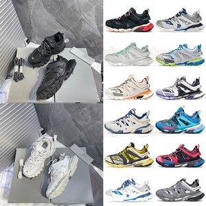 Designer de luxo Paris Track 3 3.0 Sapatos sociais Triplo Branco Preto Azul Laranja Mocassins Plat-form Trainers Sneaker 18ss Tess.s.Treinador de couro Gomma Nylon Impresso Eur 36-45