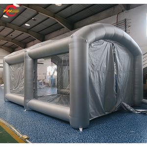 wholesale 8x4x3mH (26x13.2x10ft) Free Ship Outdoor Activities OEM car painting inflatable spray booth paint booths for Sale