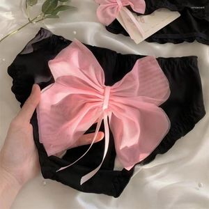 Kvinnors trosor söt bomull andas bekväm sexig ren ren färgkontrast naken mellansökning trianglar underkläder kvinnor