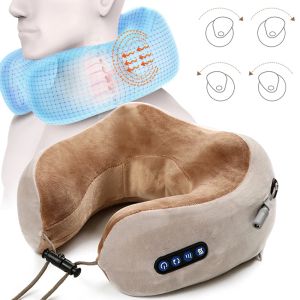 Masażer wielofunkcyjny elektryczny masażer szyi poduszka w kształcie litery U przenośny ramię masażer szyjki macicy podróż do domu