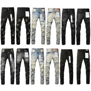 Designer jeans denim byxor jean tårar staplade man baggy med röd lapp mens lyxig mager smal byxa ritning x 2024 stil hög midja 99 bomull 1 elastankläder