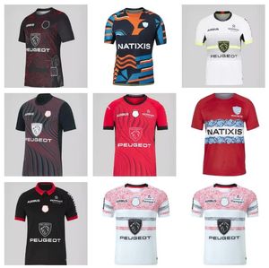 2024 BIARRITZ Racing 92 camisa de rugby Maillot 23 24 Stade Francais Paris Union Toulouser Bordeaux Begles em casa fora de casa Perpignan Ernest Wallon Camiseta de aquecimento