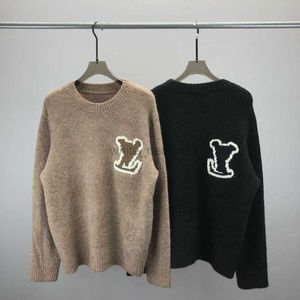 24SS Designer Sweater Men's Plus Size Hoodies Sweatshirts In Autumn Winter Acquard Knitting Machine E Custom JnLarged Detail Crew Neck Cotton Bästa kvalitet