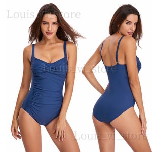 Swimwear da bagno femminile 2023 Swimwear One Piece Swimens Sling Conservative Conservative Triangle One Piece Swimwear T240222