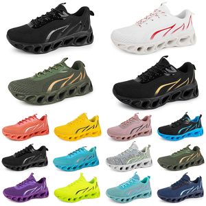 GAI Men Women Running Shoes Fashion Trainer Triple Black White Red Yellow Green Blue Peach Teal Purple Pink Fuchsia Breathable Sports Sneakers Seventy GAI