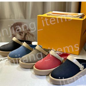 WITH BOX Suede Lined Platform Clog Slippers Designer Luxury Fur Slides Women Easy Mule Closed Toe Slingback Sandals Fluffy Plush COSY FLATs vintage COMFORT Loafers