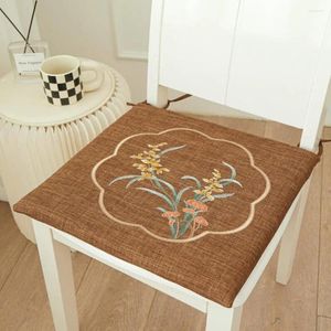 Pillow Traditional Chinese Style Embroidered Exquisite Mahogany Chair Elegant For Dining