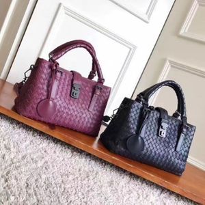 Top quality leather totes female large volume casual bags knitting real soft leather perfect hardware 30cm hasp handbags269P