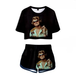 Yung Gravy 3D Print Ladies Tracksuit 2 Piece Outfits For Women Crop Top Track Suit Two Piece Set Top and Shorts Set Streetwear