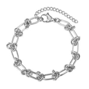 Łańcuchowe link 7 mm stal nierdzewna Bracelet Bracelet dla kobiet mężczyzn długość Regulowana moda szykowna biżuteria Hurtowa prezenty DDB327 Dhqie