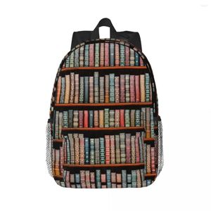 Backpack The Library Backpacks Teenager Bookbag Fashion Children School Bags Travel Rucksack Shoulder Bag Large Capacity