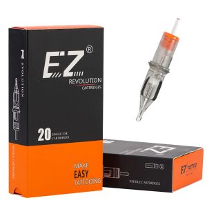 Needles EZ Revolution Tattoo Cartridge Needles Round Shader 9RS 0.35 MM Medium Taper for Rotary Cartridge Tattoo Pen Machine Grips