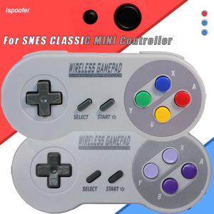 Super Nintendo NES SNESクラシックミニワイヤレスコンソールコントローラージョイスティックゲーム用の新しい2.4GHzワイヤレスゲームパッドコントローラー