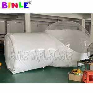 Outdoor Garden Backyard Transparent Single Tunnel Inflatable Bubble Dome Wedding Camping Tent Tipi Teepee House