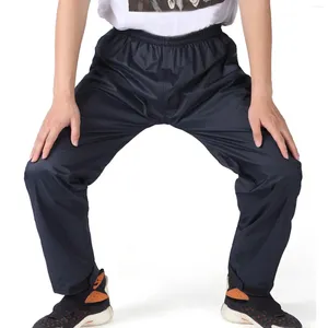 メンズパンツメンレインシングルライディング濃厚雨プルーフダブルレイヤー通気性スポーツジョガー男性服のズボン