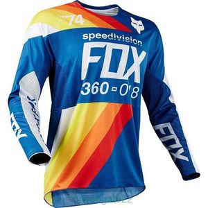 Men's T-shirts Fox Downhill Suit Head Riding Mountain Bike Racing Motorcycle Long Sleeve T-shirt Mens Top Yamaha 14JS
