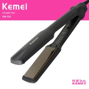 Irons Kemei professional hair straightener straightening iron ceramic curling irons styling tools ionic women flat iron curler