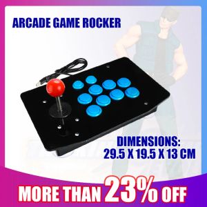 Joysticks Promotion Arcade Joystick USB Fighting Stick Gaming Controller Gamepad Videospel för PC Desktop Computers