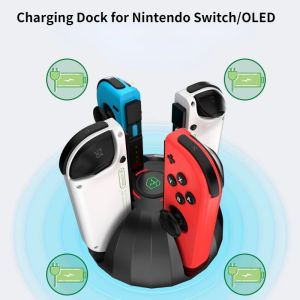 Stands HeyStop充電ドックは、Joy Con/OLED Controller Charger StandステーションのためのNintendo Switchと互換性があります