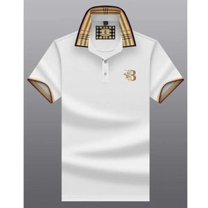 2024 Herrenmode Designer Baumwolle Poloshirt Revers Kurzarmhemden TB Brief bestickt Business Männer T-Shirts Großes T-Shirt 666vvv