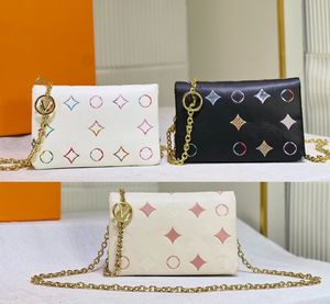 Bubblegram Cousin Chain Crossbodys Bolsa Mini Zíper Bolsa De Ombro Carteira Pochette Cousin Carteira Multi Bolso Carta Cor Multi Camada Bolsa Mochila Designer