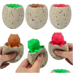 Brinquedo de descompressão Magic Squirrel Relief Surprise Dinosaur Eggs Cup para ansiedade Sensory Squeeze Drop Delivery Brinquedos Presentes Novidade Gag Dhb4S