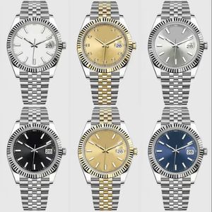 Relógios mecânicos automáticos masculinos designer relógio datejust banhado a ouro mostrador orologio 36/41mm quartzo relógio de luxo feminino 28/31mm estilo casais B4