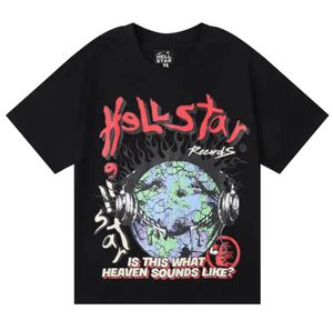 HellStart Shirt Rappe Herren und Damen T-Shirt Rapper Sänger Wash Heavy Craft Paar gleiche Kurzarm Top Street Retro Hell Designer S-XL T-Shirts Marken 0f