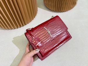Luxus-Handtaschen für Damen, Mini-Geldbörsen, Designer-Kettentasche, klassische Umhängetaschen mit Krokodildruck, Messenger-Umhängetaschen, Clutch, hohe Qualität