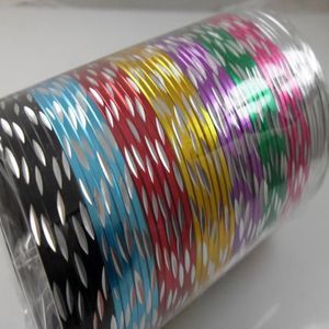 Whole100pcs Colorful Girl's women's beauiful Threadlet Metal Bracelets Fashion Women Bangles2986