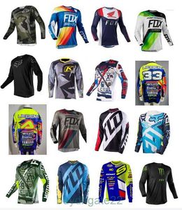 Men's T-shirts Fox Long Sleeved Speed Deceleration Cycling Sportswear Off Road Congestion T-shirt Top B016