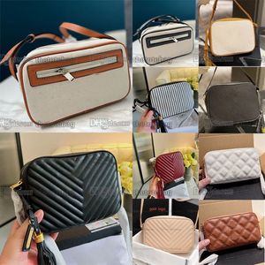 لو كيس كاميرا جلدية مغنية اللوحة القماشية والجلد الجلدي السلس على الكتف كتف الكتف محفظة Satchel Lady Vintage Tassel الأحدث 23239g