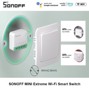 Control SONOFF MINIR4M Matter MINIR4 Wifi Smart Switch Mini Home Automation Module Local Connection For Alexa Google Home SmartThings