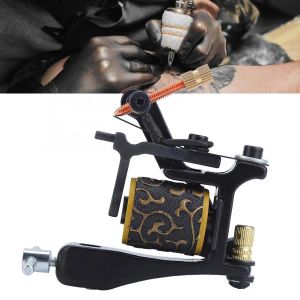 Machine 12 Wraps Coils Wire Unique Pattern Tattoo Machine Gun Alloy Single Wire Coil Microblading Tattoo Machine Make Up Tool