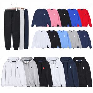 Tasarımcı Erkek Sweaters Takip Fermuarı Polo Hoodie Erkek Kazak İş Polo Ralphs Sıradan Jogger Trailsuit Teps Polo Set Sıradan Yarım Zipper Hoodies