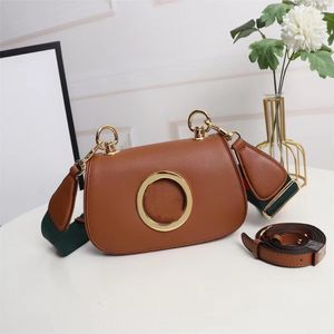 698643 Blondie Collection Small Shoulder Bags Circular Interlocking Double Letters With 2 Straps Women Fashion Leather Bag Crossbo260Q