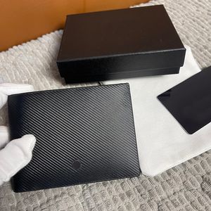 كليب الدولار الفاخر Mini Wallet العلامة التجارية الفاخرة المحفظة بالرجال بطاقة الائتمان Case Original Pocket Pocket Pocketing ID CASE